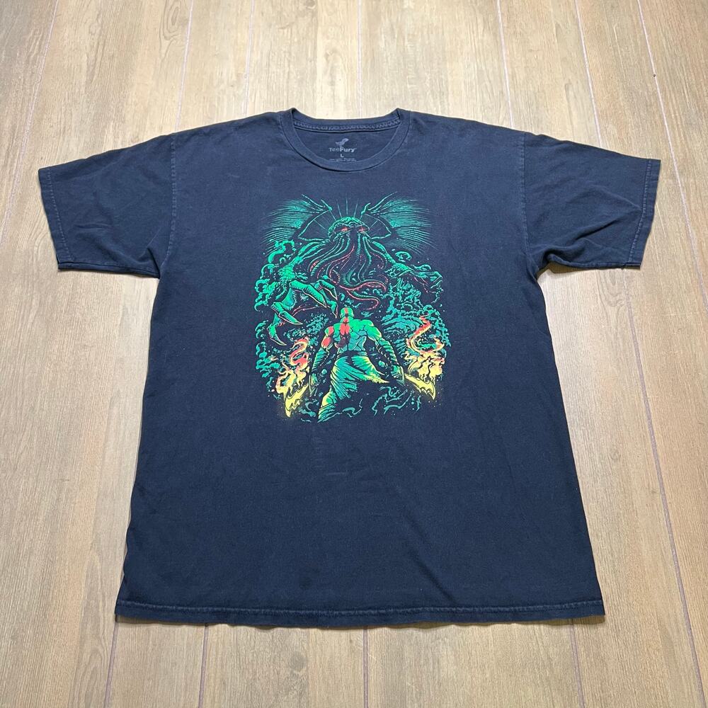 Vintage God of War Clash of the old Gods Men T-Shirt Sz Large Y2K